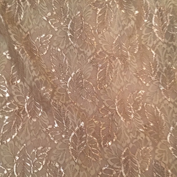 Ralph Lauren Tan and Gold A-Line Mini Dress - Picture 11 of 12